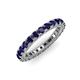 3 - Ellen 2.70 mm Blue Sapphire Eternity Band 