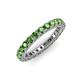 3 - Ellen 2.70 mm Green Garnet Eternity Band 
