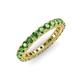 3 - Ellen 2.70 mm Green Garnet Eternity Band 