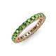 3 - Ellen 2.70 mm Green Garnet Eternity Band 