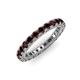 3 - Ellen 2.70 mm Red Garnet Eternity Band 
