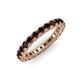 3 - Ellen 2.70 mm Red Garnet Eternity Band 