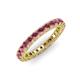3 - Ellen 2.70 mm Rhodolite Garnet Eternity Band 