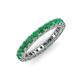 3 - Ellen 2.70 mm Emerald Eternity Band 