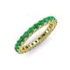 3 - Ellen 2.70 mm Emerald Eternity Band 