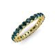 3 - Ellen 2.70 mm London Blue Topaz Eternity Band 
