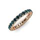 3 - Ellen 2.70 mm London Blue Topaz Eternity Band 