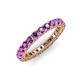 3 - Ellen 2.70 mm Amethyst Eternity Band 