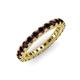 3 - Ellen 2.70 mm Red Garnet Eternity Band 