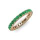 3 - Ellen 2.70 mm Emerald Eternity Band 