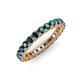 2 - Ellen 2.70 mm Blue Diamond Eternity Band 
