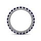 4 - Ellen 2.70 mm Blue Sapphire Eternity Band 