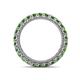 4 - Ellen 2.70 mm Green Garnet Eternity Band 
