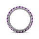 4 - Ellen 2.70 mm Amethyst Eternity Band 
