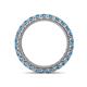 4 - Ellen 2.70 mm Blue Topaz Eternity Band 