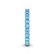 5 - Ellen 2.70 mm Blue Topaz Eternity Band 