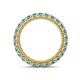 4 - Ellen 2.70 mm Blue Topaz Eternity Band 