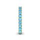 5 - Ellen 2.70 mm Blue Topaz Eternity Band 