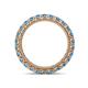 4 - Ellen 2.70 mm Blue Topaz Eternity Band 
