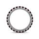 4 - Ellen 2.70 mm Red Garnet Eternity Band 