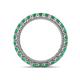 4 - Ellen 2.70 mm Emerald Eternity Band 