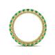 4 - Ellen 2.70 mm Emerald Eternity Band 