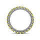 4 - Ellen 2.70 mm Yellow Diamond Eternity Band 