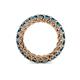 3 - Ellen 2.70 mm Blue Diamond Eternity Band 