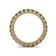 4 - Ellen 2.70 mm Green Garnet Eternity Band 