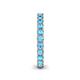 5 - Ellen 2.70 mm Blue Topaz Eternity Band 