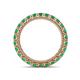4 - Ellen 2.70 mm Emerald Eternity Band 
