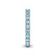 5 - Ellen 2.70 mm Aquamarine Eternity Band 