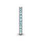 5 - Ellen 2.70 mm Aquamarine Eternity Band 