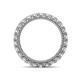 4 - Ellen 2.70 mm White Sapphire Eternity Band 