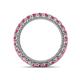 4 - Ellen 2.70 mm Pink Tourmaline Eternity Band 