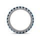 4 - Ellen 2.70 mm Blue Diamond Eternity Band 