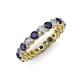 3 - Tiffany 3.00 mm Blue Sapphire and Diamond Eternity Band 