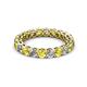 2 - Tiffany 3.00 mm Yellow Sapphire and Diamond Eternity Band 