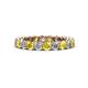 1 - Tiffany 3.00 mm Yellow Sapphire and Diamond Eternity Band 
