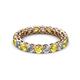2 - Tiffany 3.00 mm Yellow Sapphire and Diamond Eternity Band 