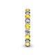 5 - Tiffany 3.00 mm Yellow Sapphire and Diamond Eternity Band 