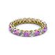 2 - Tiffany 3.00 mm Amethyst and Diamond Eternity Band 
