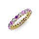 3 - Tiffany 3.00 mm Amethyst and Diamond Eternity Band 