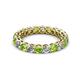 2 - Tiffany 3.00 mm Peridot and Diamond Eternity Band 