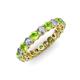 3 - Tiffany 3.00 mm Peridot and Diamond Eternity Band 