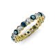 3 - Tiffany 3.00 mm Blue and White Diamond Eternity Band 