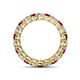 4 - Tiffany 3.00 mm Ruby and Diamond Eternity Band 