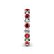 5 - Tiffany 3.00 mm Ruby and Diamond Eternity Band 