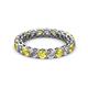 2 - Tiffany 3.00 mm Yellow Sapphire and Diamond Eternity Band 