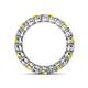 4 - Tiffany 3.00 mm Yellow Sapphire and Diamond Eternity Band 